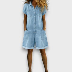 Cayetana · Conjunto Casual de Camisa y Short de Mezclilla - Raúl & Sara Madrid