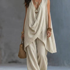 Genoveva · Mono Draped con Pierna Ancha - Raúl & Sara Madrid