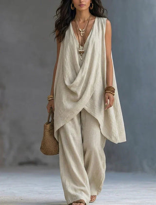 Genoveva · Mono Draped con Pierna Ancha - Raúl & Sara Madrid