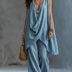 Genoveva · Mono Draped con Pierna Ancha - Raúl & Sara Madrid