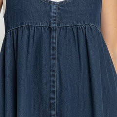 Gumersinda · Vestido Maxi de Jean Lavado con Tirantes - Raúl & Sara Madrid