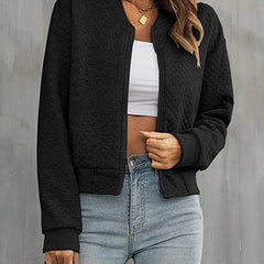 Chaqueta bomber con cremallera