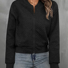 Chaqueta bomber con cremallera