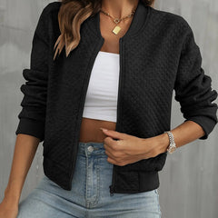 Chaqueta bomber con cremallera