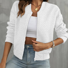Chaqueta bomber con cremallera
