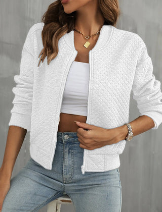 Chaqueta bomber con cremallera