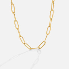 Collar dorado con diseño de eslabones - Raúl & Sara Madrid