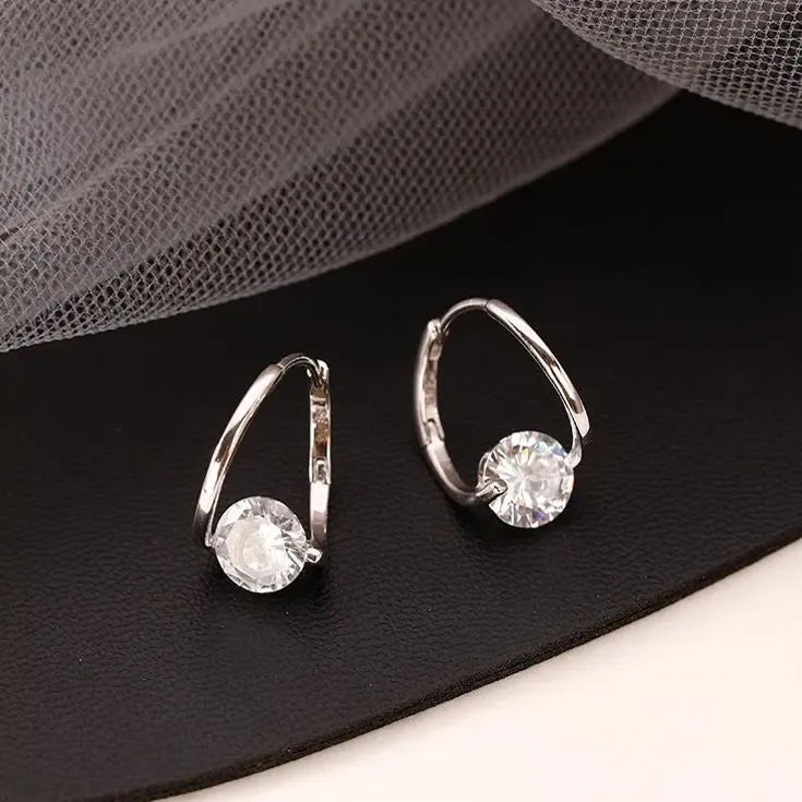 Pendientes de Circonita en Plata