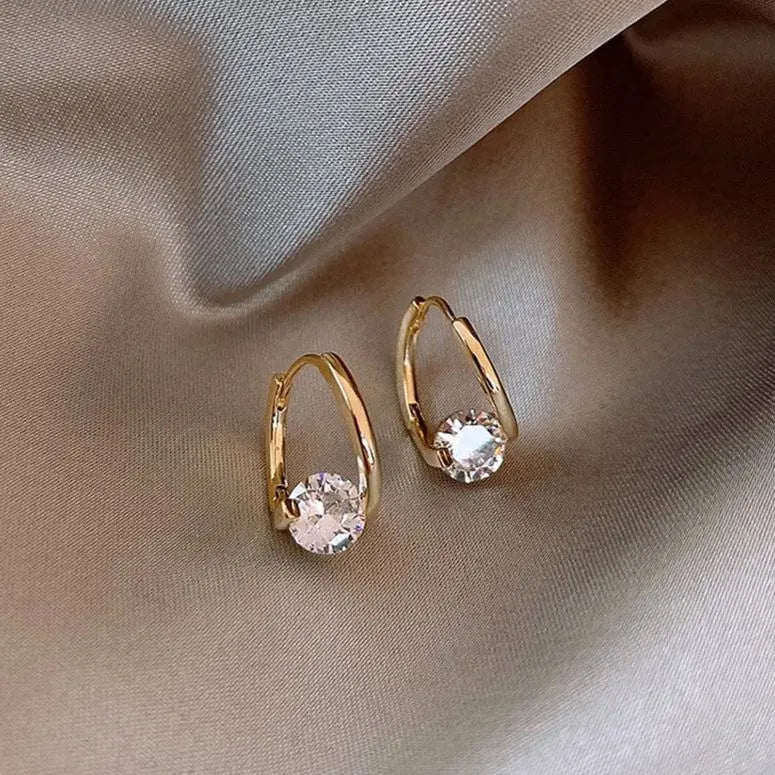 Pendientes de Circonita en Oro