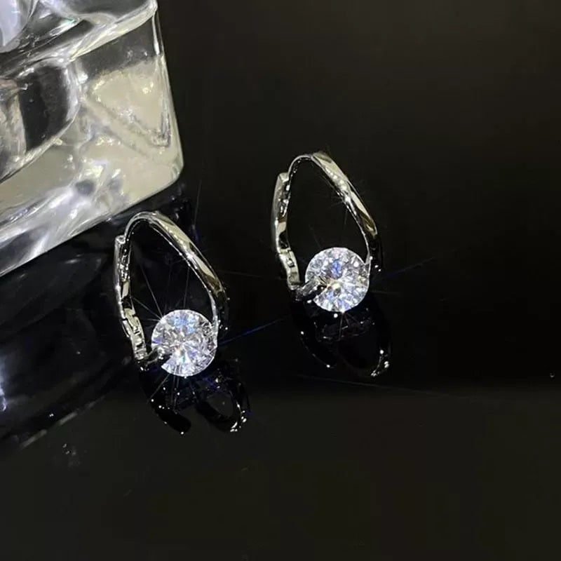 Pendientes de Circonita en Plata