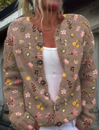 Chaqueta de punto de manga larga