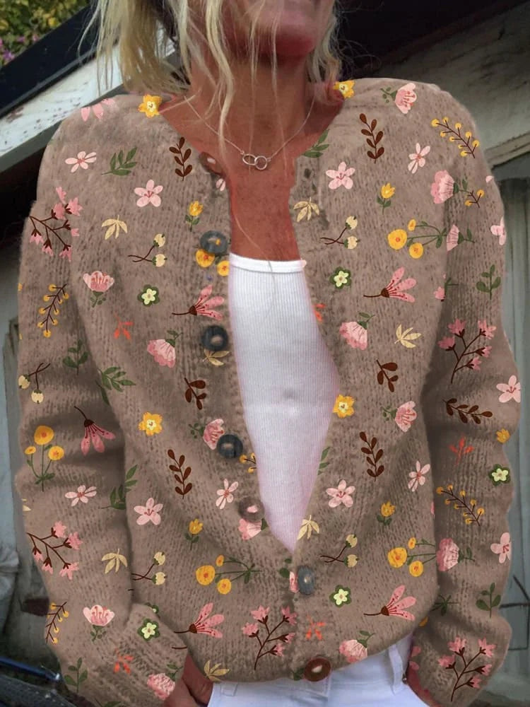 Chaqueta de punto de manga larga