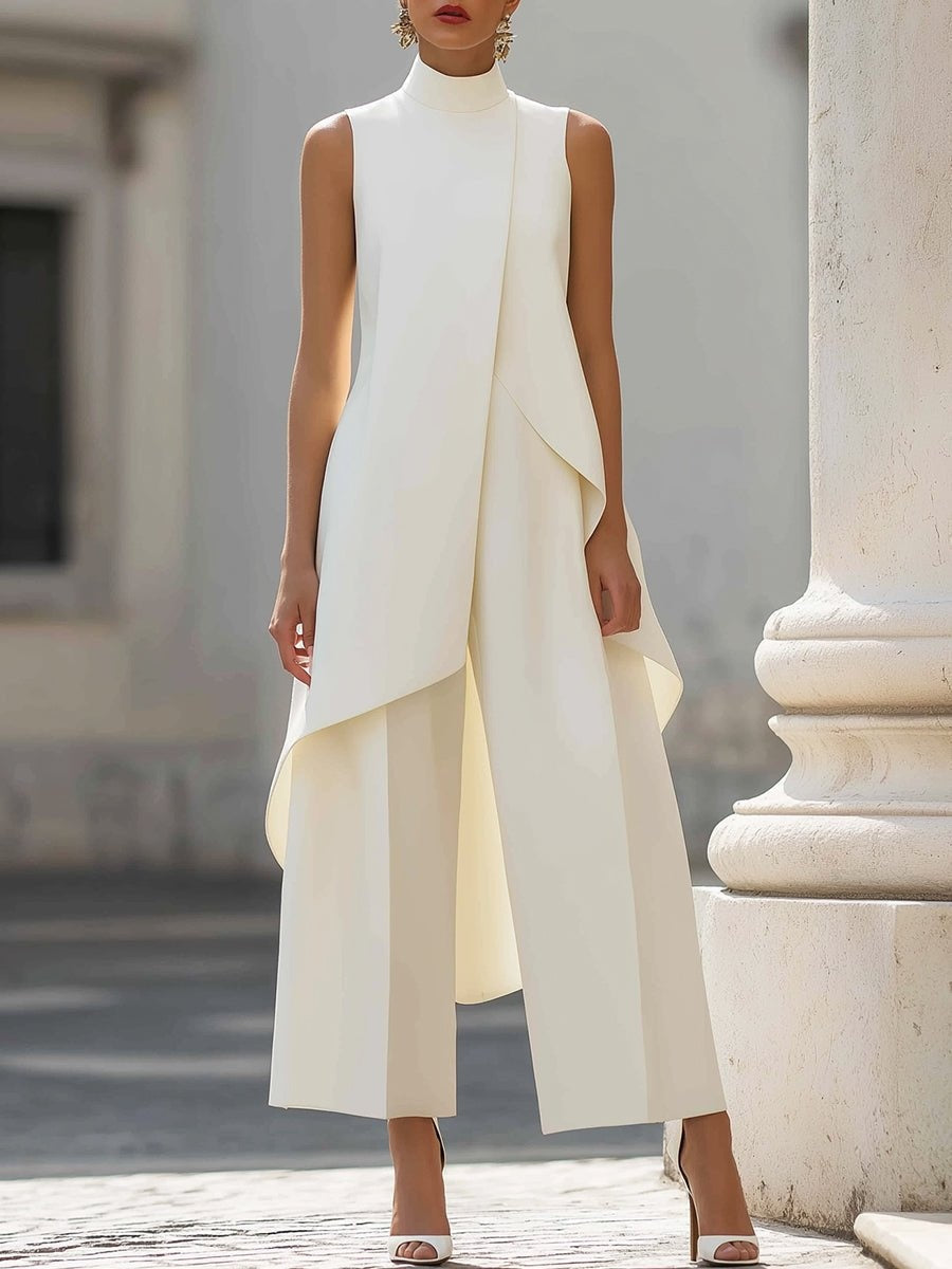 Conjunto elegante de cuello alto