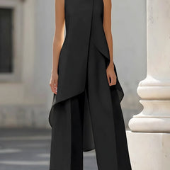 Conjunto elegante de cuello alto