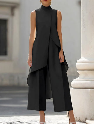 Conjunto elegante de cuello alto