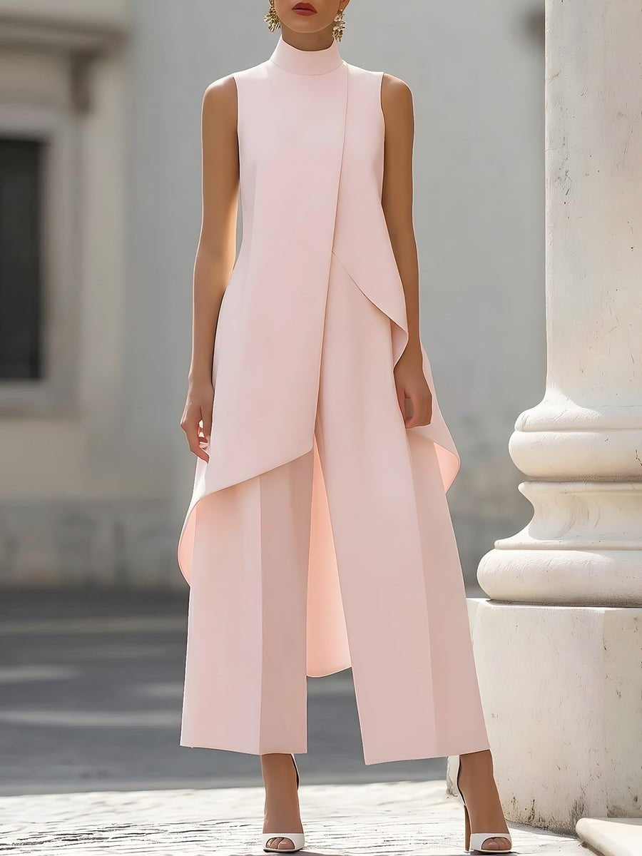 Conjunto elegante de cuello alto