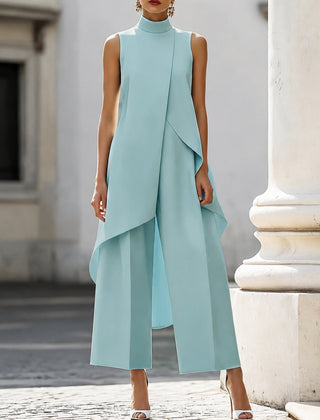 Conjunto elegante de cuello alto