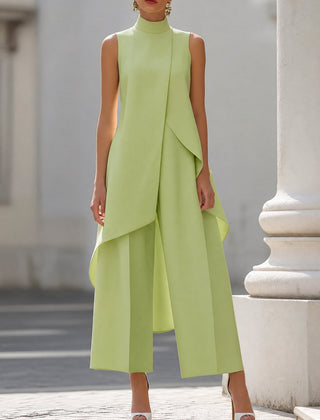 Conjunto elegante de cuello alto