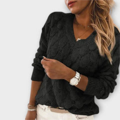 Noemier · Jersey de Punto con Cuello en V - Raúl & Sara Madrid
