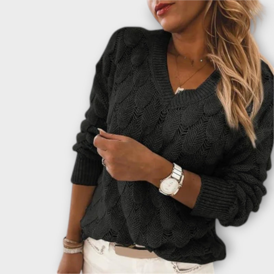 Noemier | V-Neck Knit Sweater