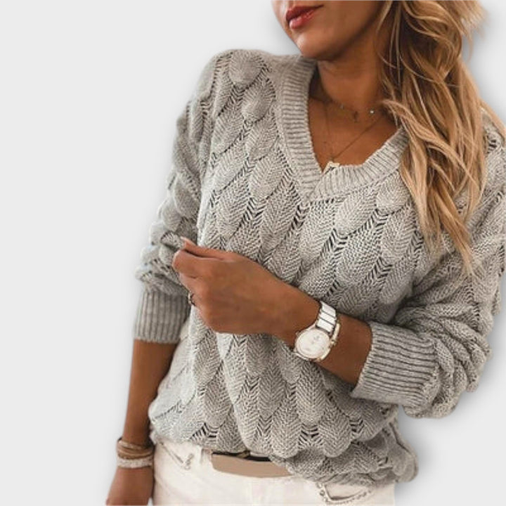 Noemier | V-Neck Knit Sweater