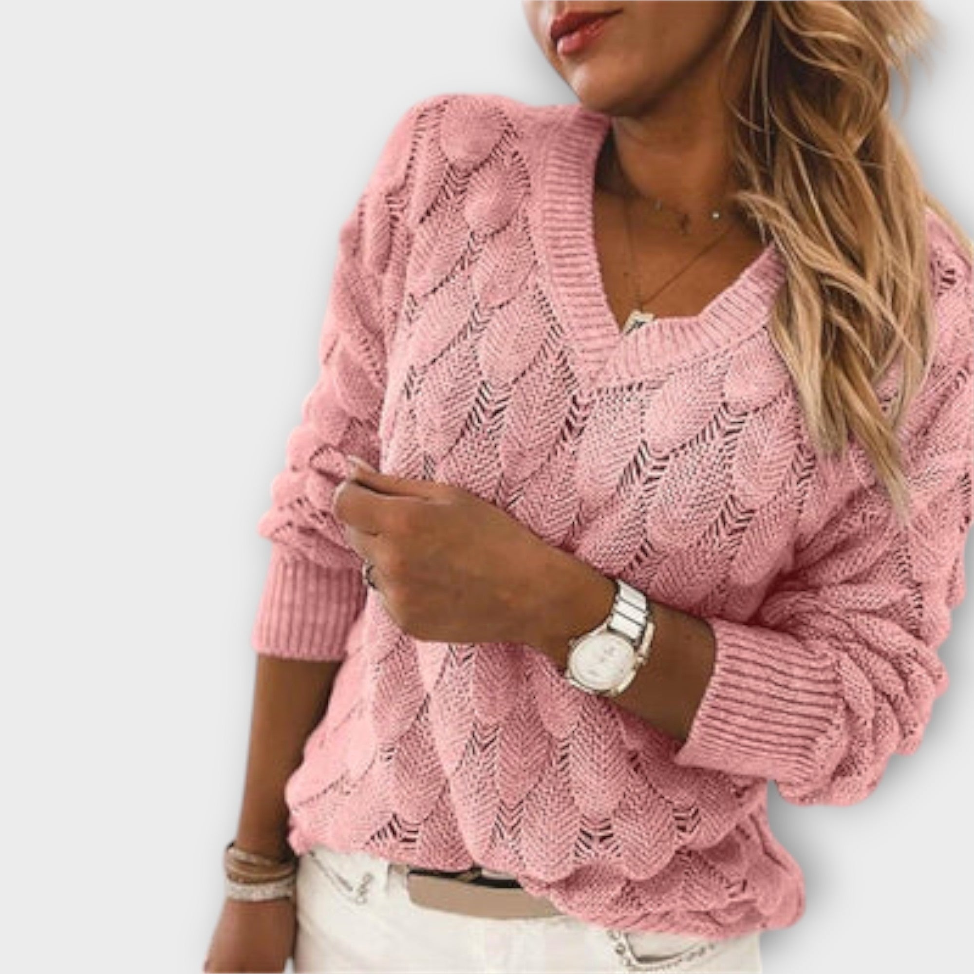 Noemier · Jersey de Punto con Cuello en V - Raúl & Sara Madrid