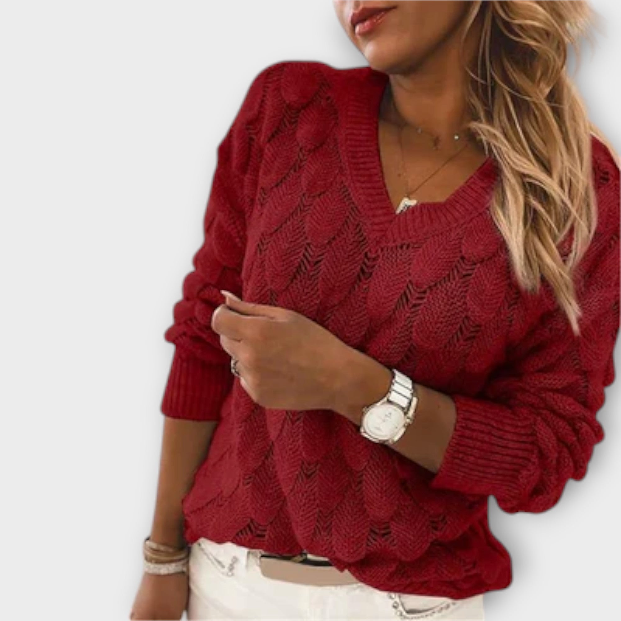 Noemier · Jersey de Punto con Cuello en V - Raúl & Sara Madrid