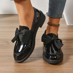 Mocasín de charol de plataforma