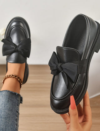 Mocasín de charol de plataforma