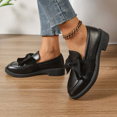 Mocasín de charol de plataforma