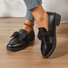 Mocasín de charol de plataforma