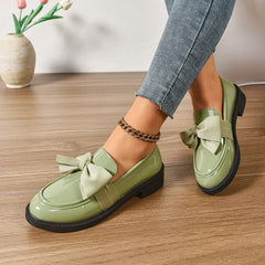 Mocasín de charol de plataforma