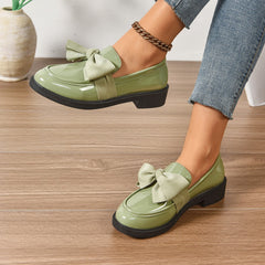 Mocasín de charol de plataforma