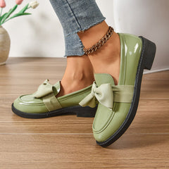 Mocasín de charol de plataforma