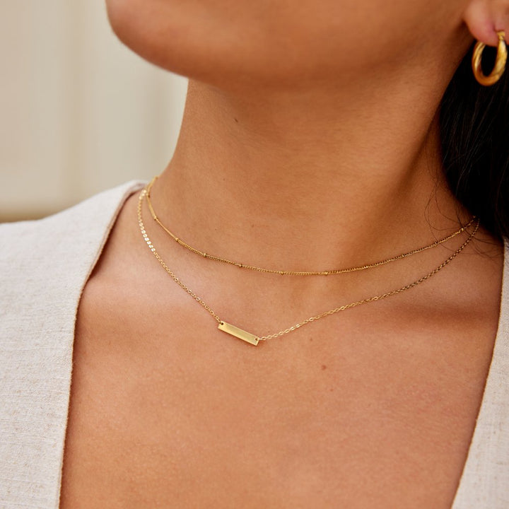 Helene – Collana dorata con delicate maglie
