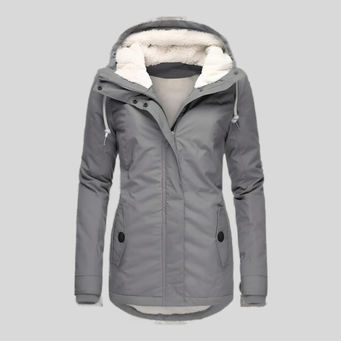 Parka impermeable con forro de borreguito