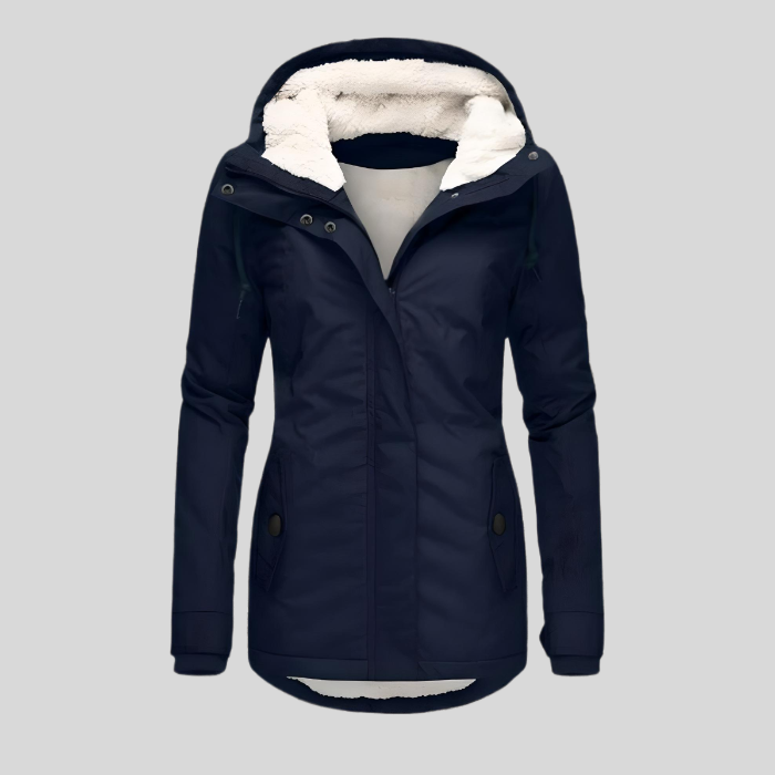 Parka impermeable con forro de borreguito