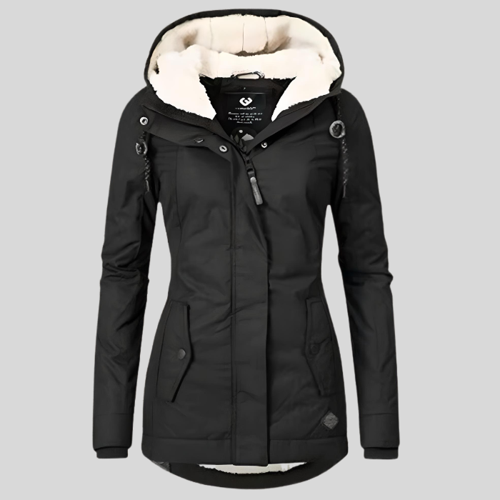 Parka impermeable con forro de borreguito