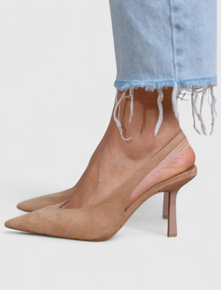 Leonor · Tacón Fino Slingback con Puntera Afilada - Raúl & Sara Madrid
