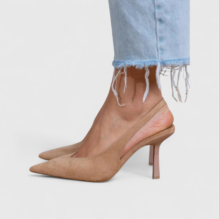 Leonor™ | Tacón Fino Slingback con Puntera Afilada