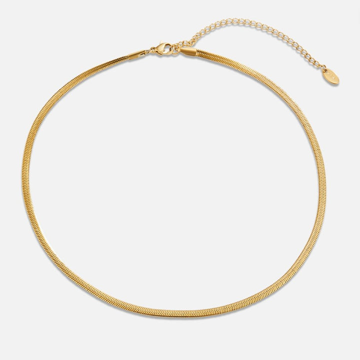 Elisa-Marie – Collar de oro con un diseño delicadamente curvado.