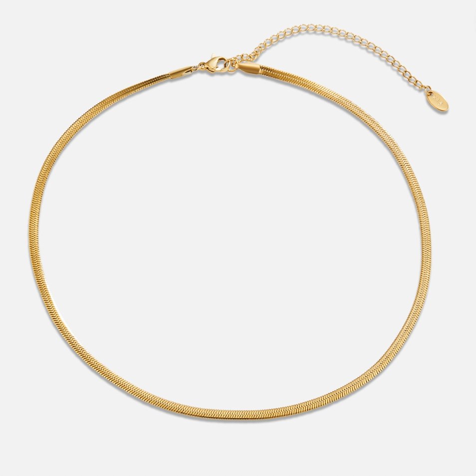 Elisa-Marie – Collana dorata con elegante curvatura