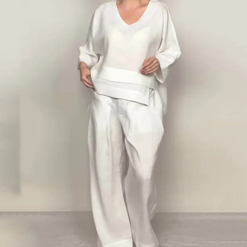 Conjunto de algodón y lino de 2 piezas - Raúl & Sara Madrid