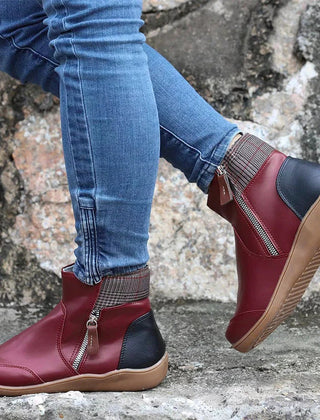 Botines de invierno con cremallera