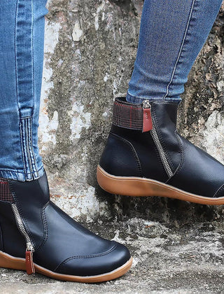 Botines de invierno con cremallera