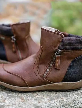 Botines de invierno con cremallera