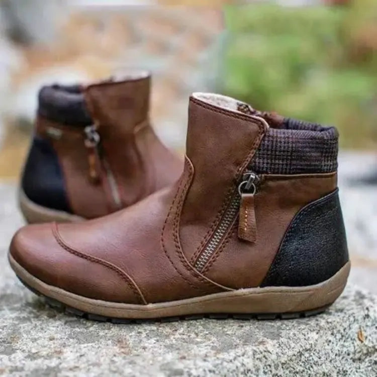 Botines de invierno con cremallera