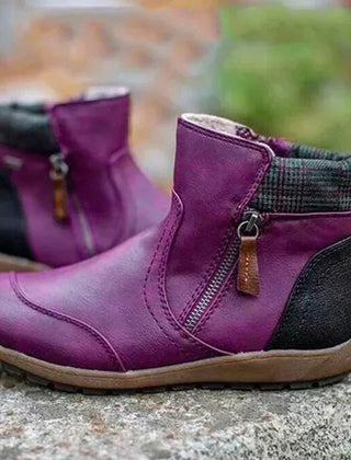 Botines de invierno con cremallera