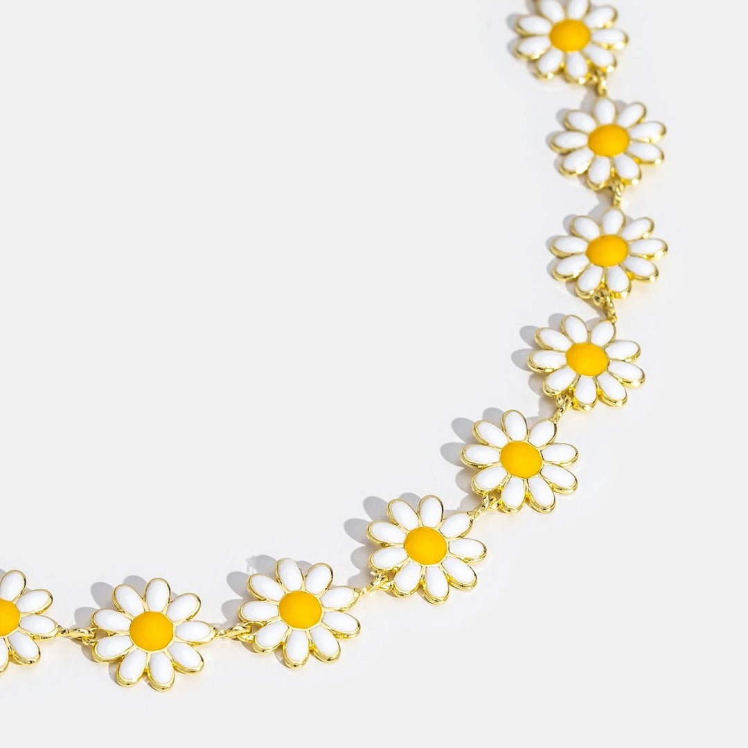 Elena – Collana dorata con pendente circolare