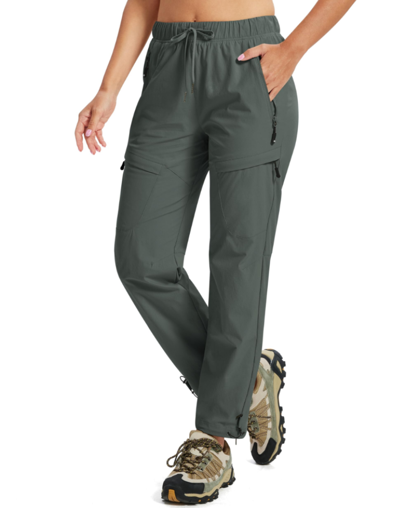 Manon Pantalon Randonnée Femme – Déperlant, UPF 50+, Stretch & 5 Poches Zippées